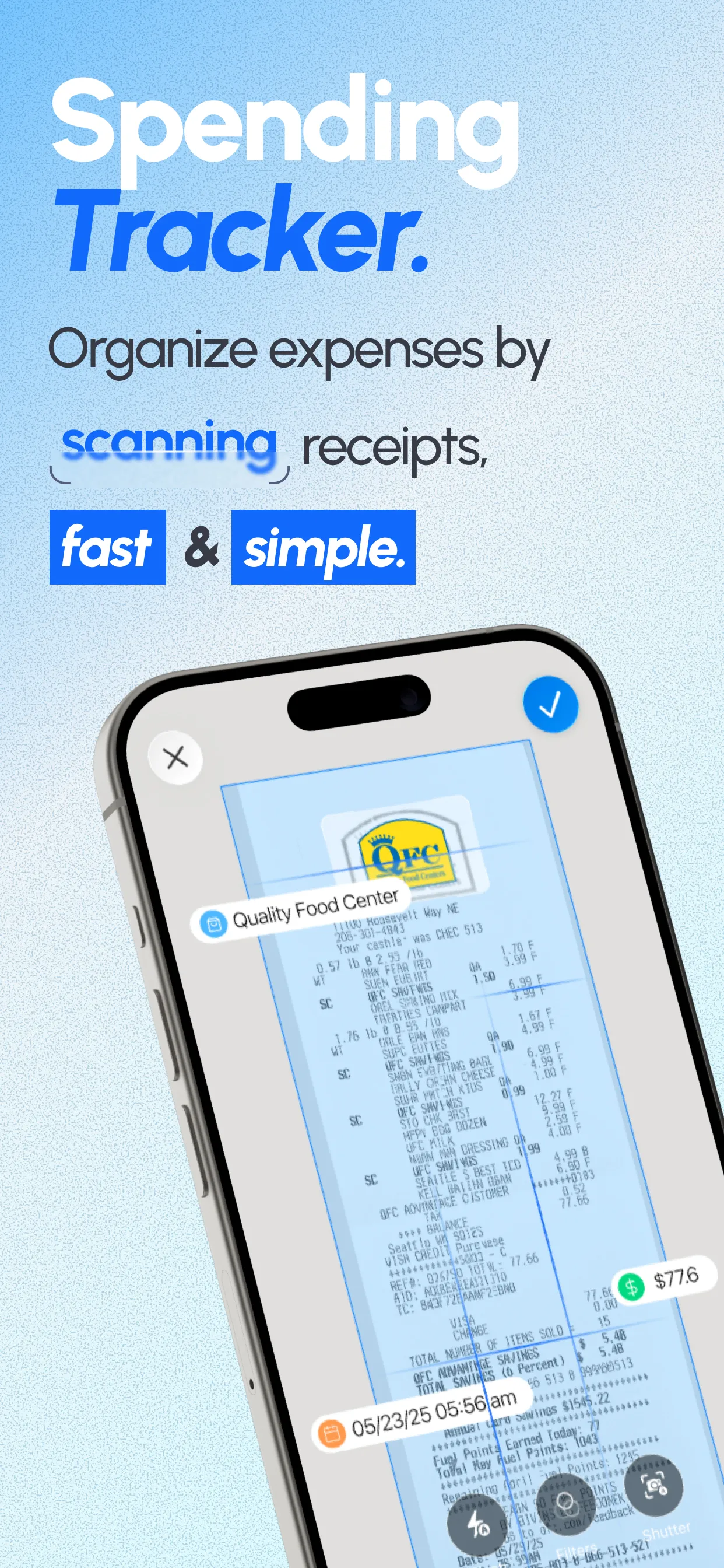 Spending tracker insights